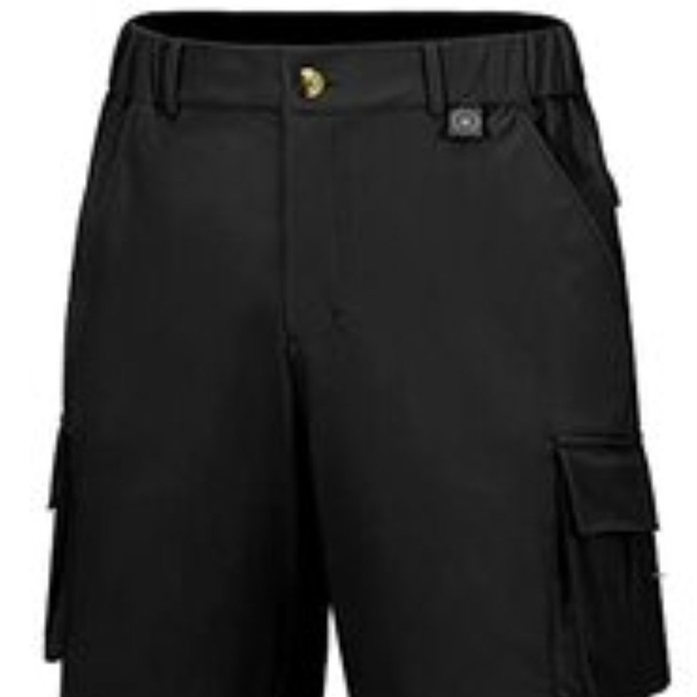 Little Donkey Andy Men's Ultra Stretch Hiking Cargo Short Velcro Pockets Closure